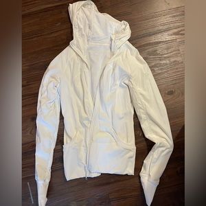 white lululemon zip up